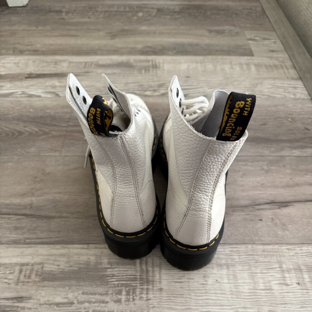 Dr. Martens White Combat Boots - Picture 4 of 16